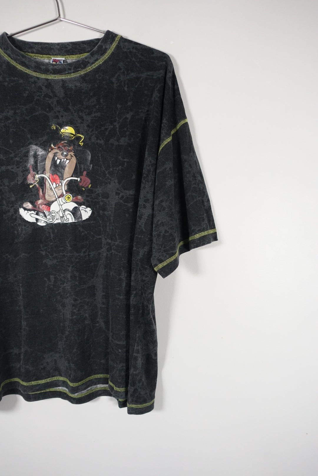 Vintage 1996 Taz Warner Bros Acid Wash T Shirt