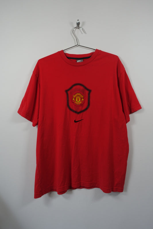 Vintage Manchester United Nike Centre Swoosh T Shirt