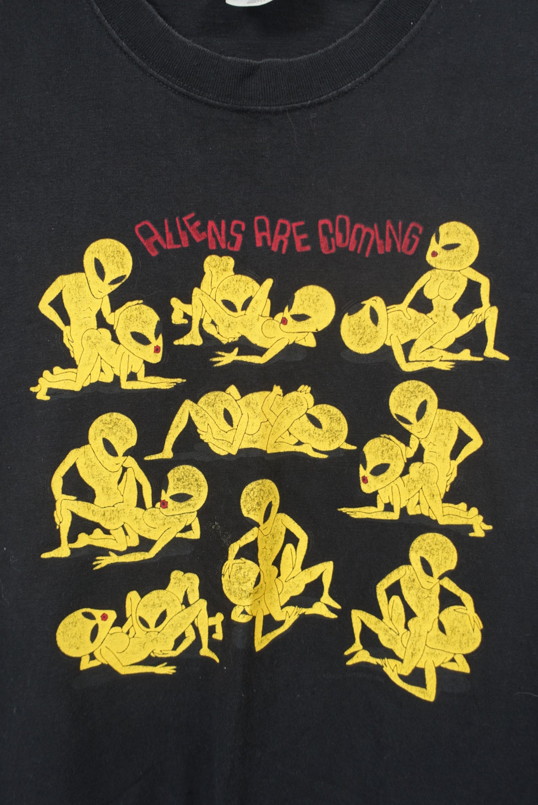 Vintage ‘Aliens Are Coming’ Sex Graphic T Shirt